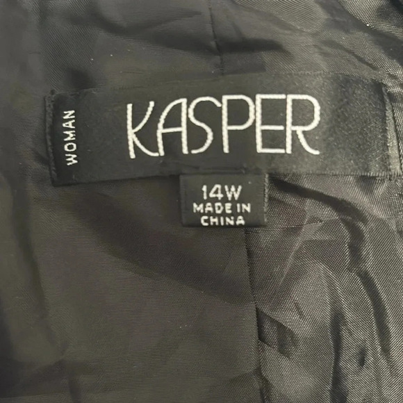 Kasper Blue Ruffled Blazer - Picture 5 of 6